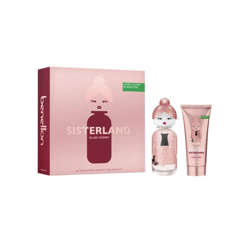 Benetton Kit Sisterland Blush Cherry Eau de Parfum Feminino + Body Lotion